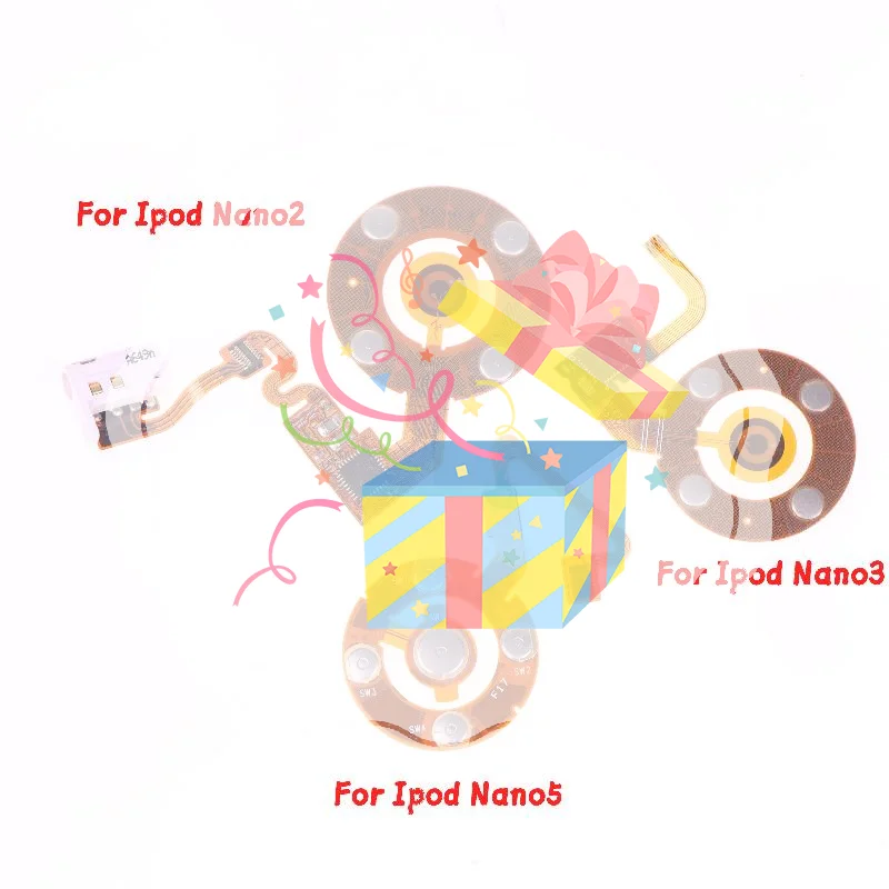 아이팟 나노 2 2세대 3 3세대 5 5세대 액세서리용 플렉스 케이블 리본이 있는 클릭 휠