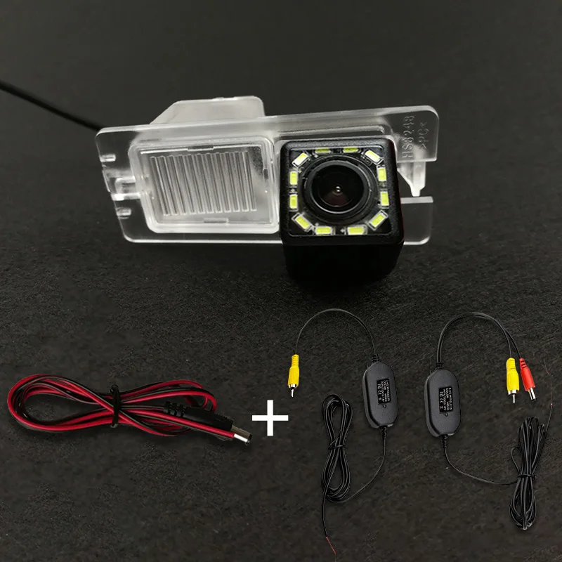 HD 무선 자동차 CCD 후면 카메라 Fisheye 8 12 led 동적 야간 투시경 브래킷 쌍용 Rexton Kyron Korando Actyon 주차