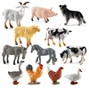 Plastic Miniature Animals Fairy Farm Mini Animal Realistic Micro Tiny Animals Figurines Set for Toddler Birthday Present 2