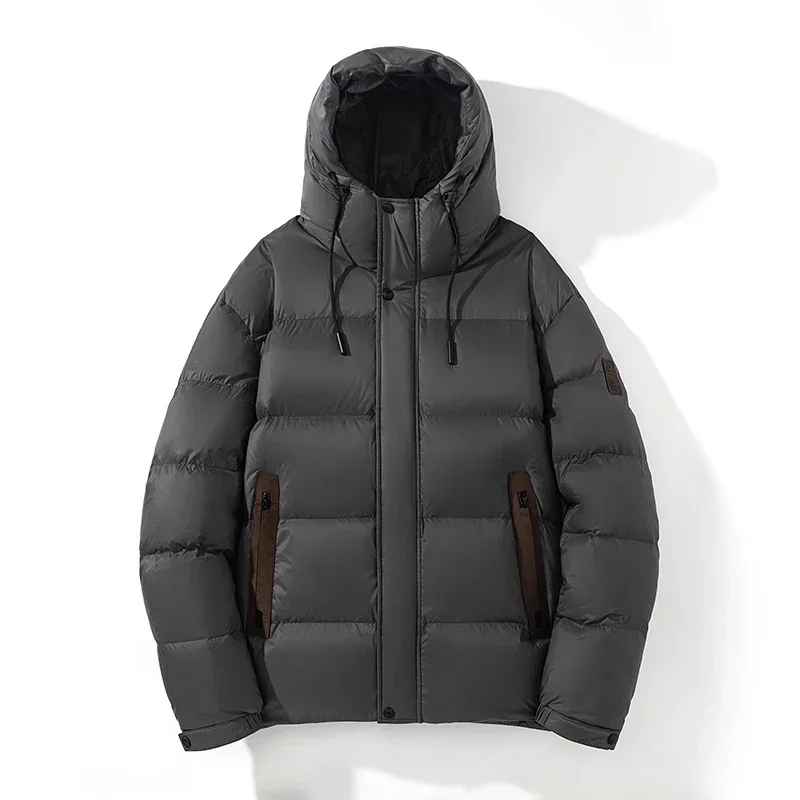 thumbnail image 1 of Chaqueta de plumón de invierno 2024 para hombre, tecnología negra de almacenamiento de calor de alta resistencia, abrigo de plumón de pato Volcanic Rock 85, nueva chaqueta con capucha gruesa, 1 of 5