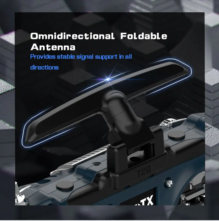 Jumper T20 T20S Transmitter, Omnidirectional FoLdable Antenna Provides stable signal support in ali directions