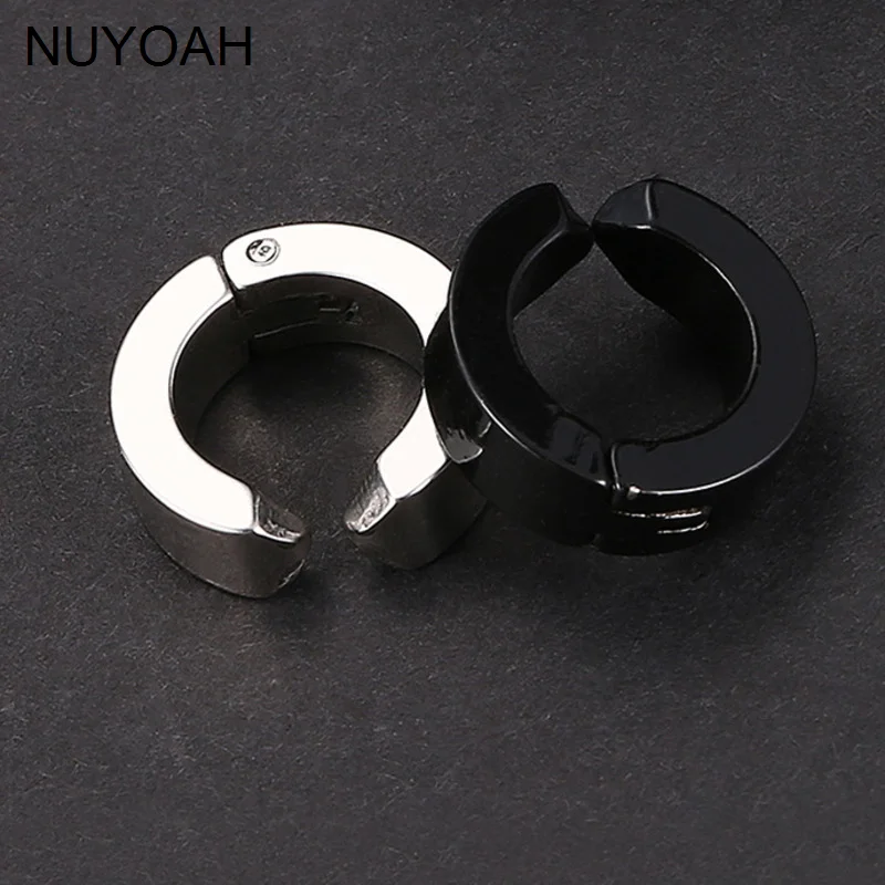 No ear hole clip Korean titanium steel clasp men's bone women's false earrings student | Украшения и аксессуары