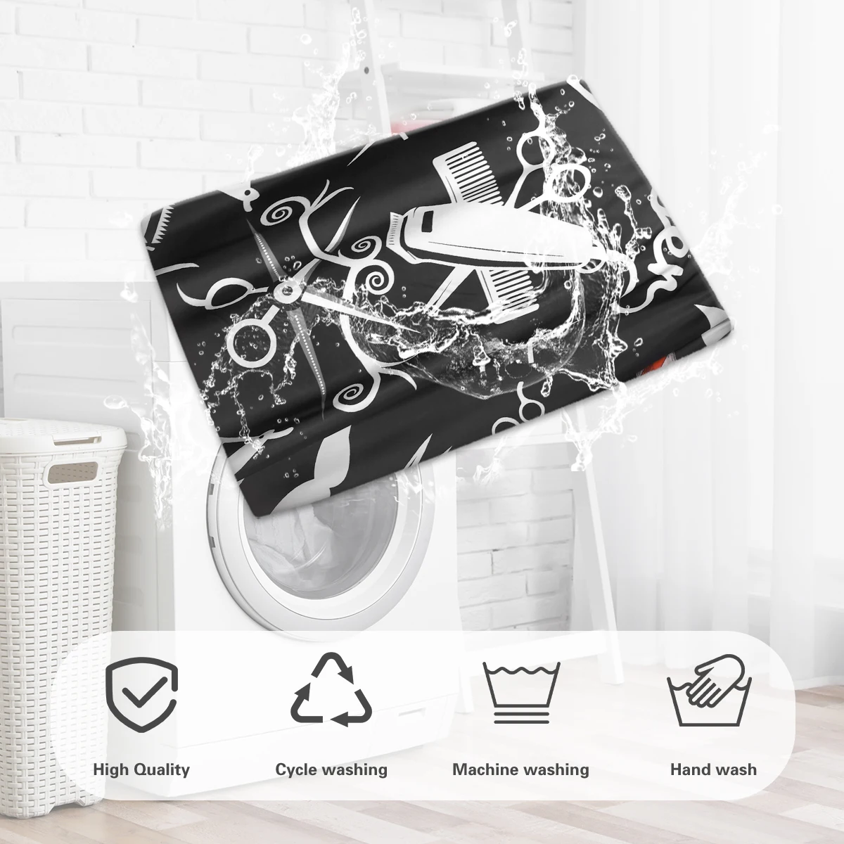 Barber Haircut Cloth Hairdresser Apron Hair Cut Cape Hairdress Gown Hairdressing Coat Barbershop Salon Accessory 2