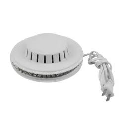 USB Mini Disco Lamp - 48 LED RGB Home Party Lights with Music-Responsive Color Beams - US Plug (WHITE)