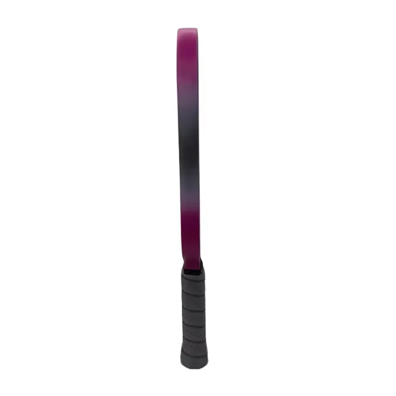 Pickleball Paddle Thermoformed Unibody Gradient T700 Raw Carbon Fiber USAPA Approved Spin Textured Surface With Foam Edge