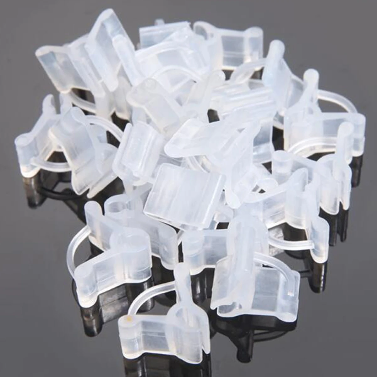 Gardening Transparent Plastic Grafting Clip Plant Flower Fruit Vine Seedling Grafted Branches Clamp Garden Migration Fasten Tool