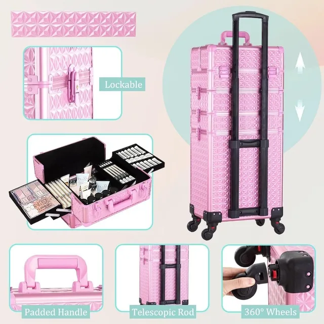 Estojo de Maquiagem 5 em 1 Profissional