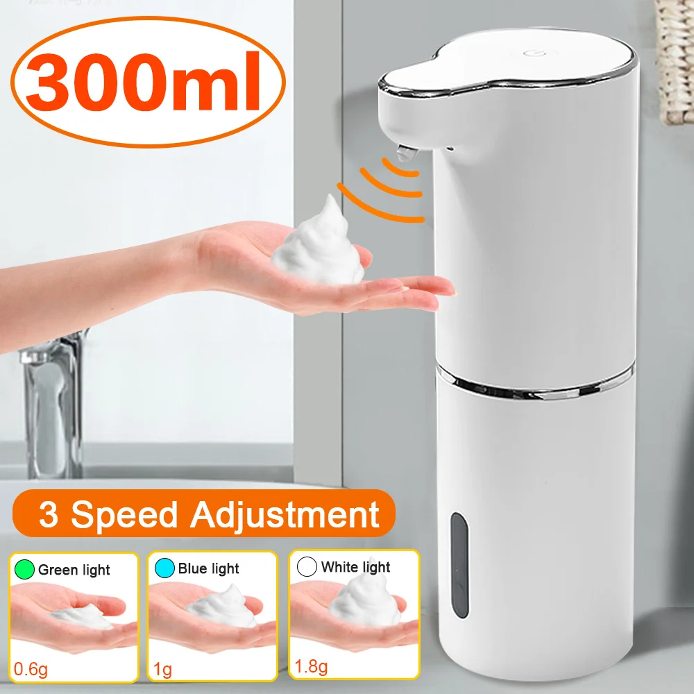 

Foam Soap Dispenser Automatic Touchless Sensor USB Smart Foam Machine 300ML Infrared Liquid Soap Dispenser Pump Hand Sanitizer