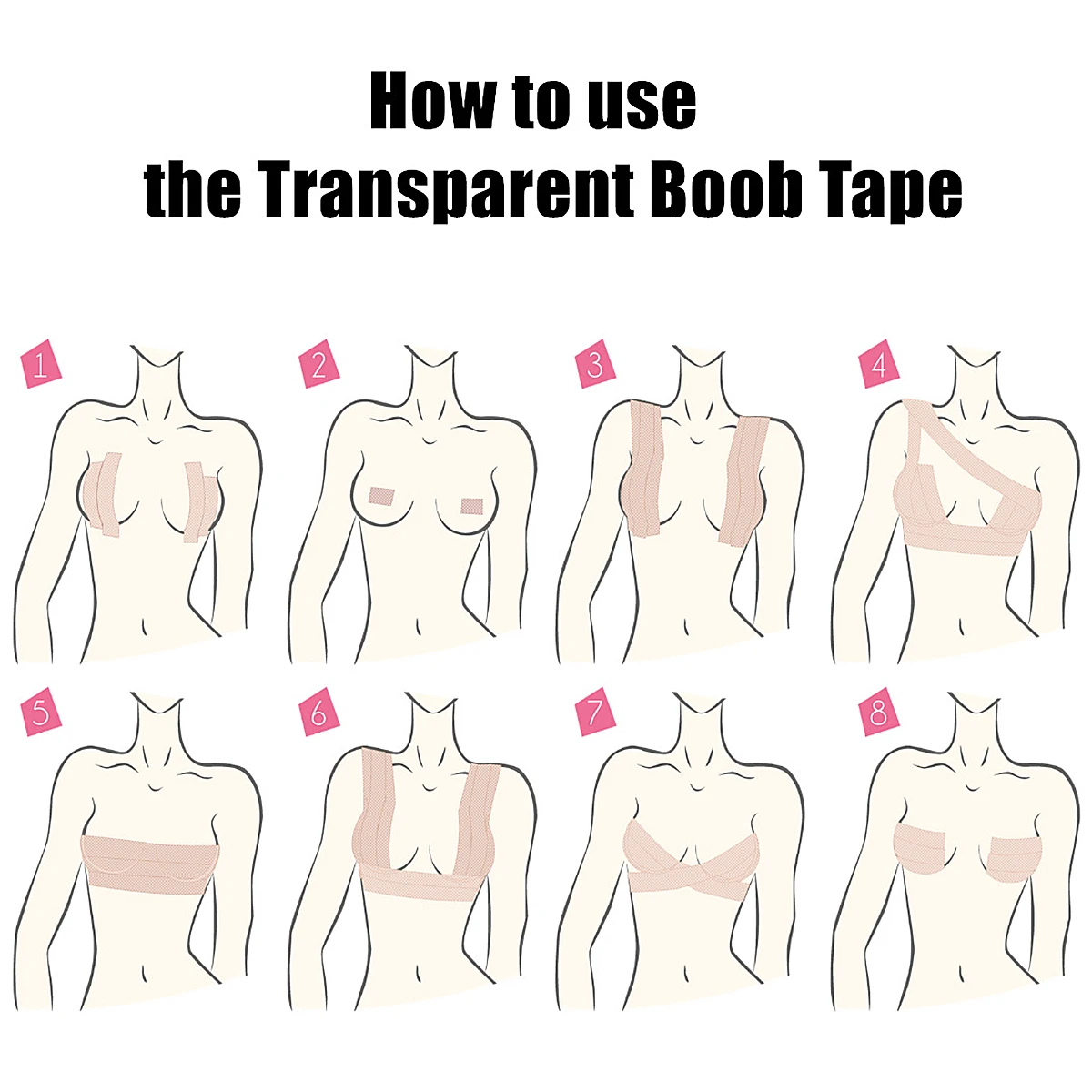 Рисунок 6 - Тонкий прозрачный поднимающий Бюстгальтер 5 см * 10 м