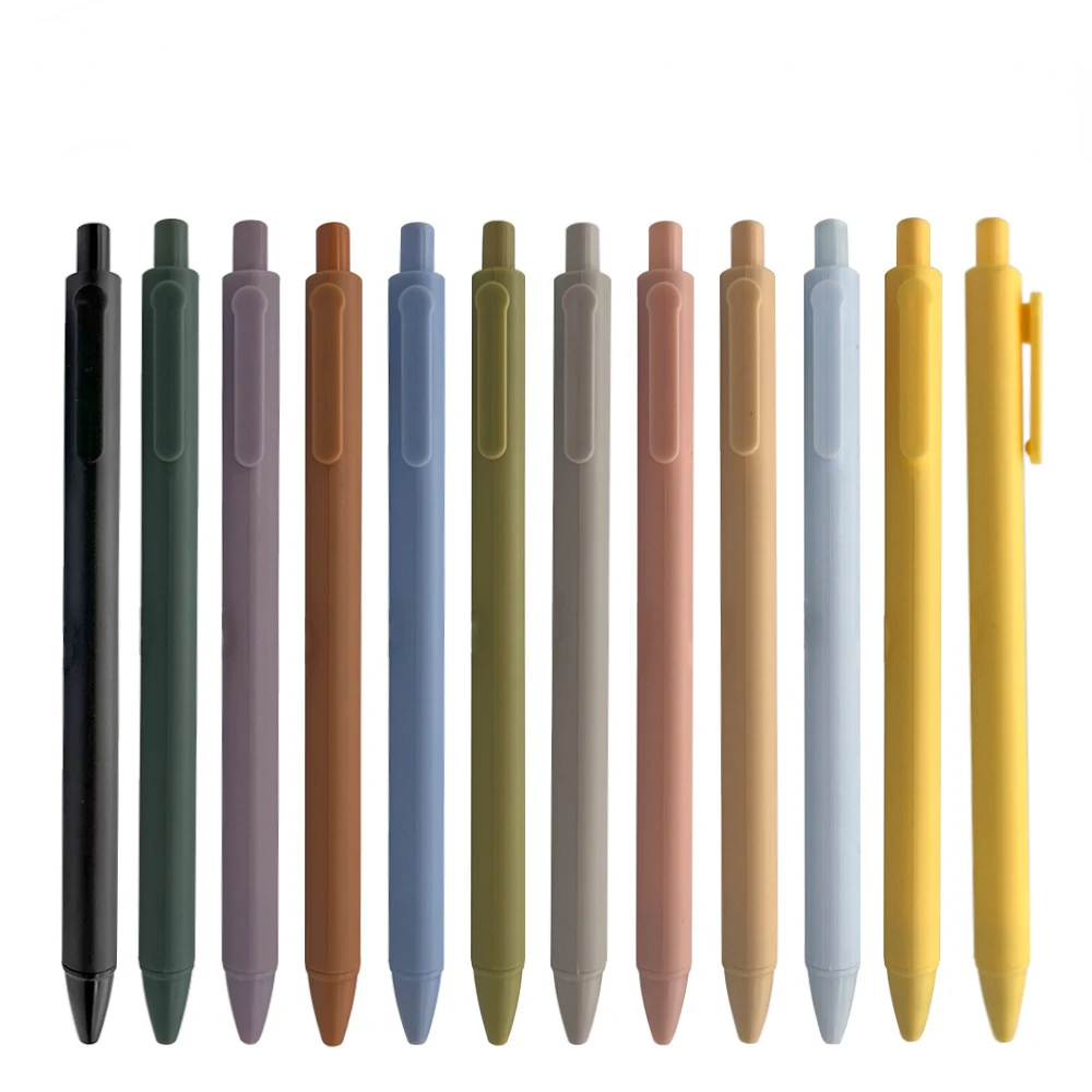 

5pcs Solid minimalist macaron/morandi gel pens 0.5mm school supplies Classroom Writing Pen for College Students free shipping
