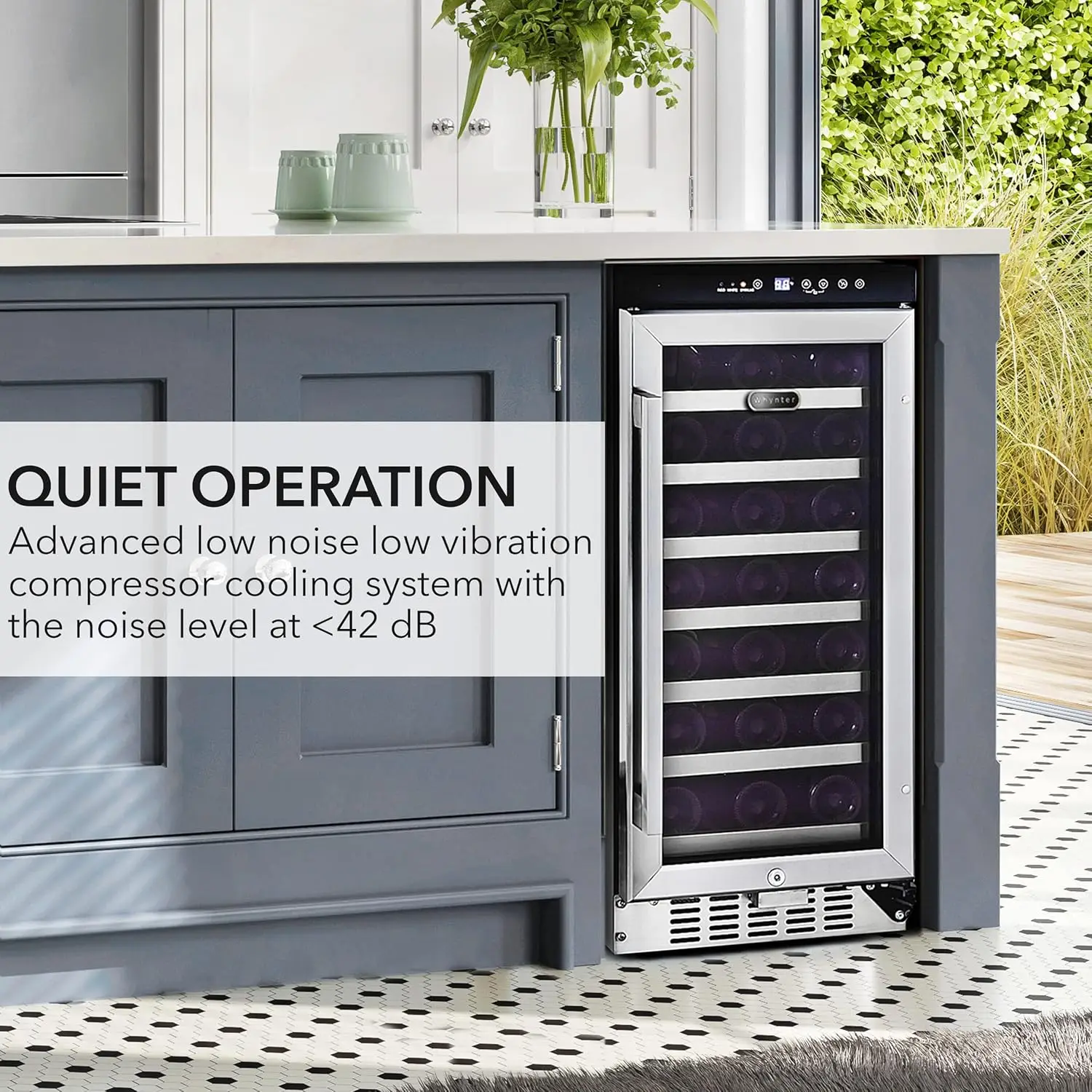 Whynter BWR-33SD 33 Bottle Built-in Wine Refrigerator, Multi 4