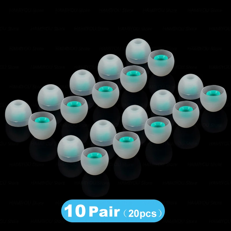 Two-Tone Silicone Earphone Tips – In-Ear Comfort Accessories