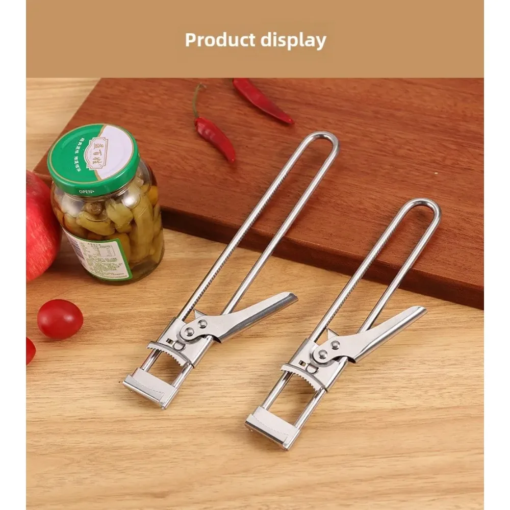 Rotating Cap Stainless Steel Screw Cap Rotating Manual Adjustable Can Opener Anti Slip Bottle Cap Kitchen Tool Bottle Opener Hot