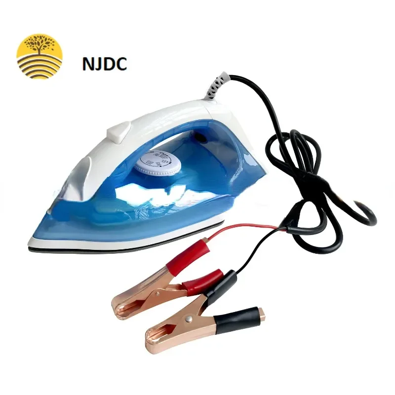 

12v Clothes Iron Dc Electric Spray Iron for Clothes Powered with Battery 12v Plug Crocodile Clip
