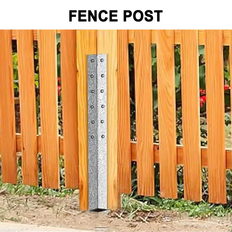 Post Anchors Heavy Duty Fence Spikes Thickened Barrier Bracket Repairing Accessories For Mailbox Reinforcement