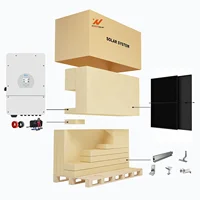 Système solaire hybride complet sur mesure 8 kW 10 kW 12 kW 15 kW, hors réseau, avec panneaux solaires et système de stockage d'énergie à batterie au lithium pour la maison 2