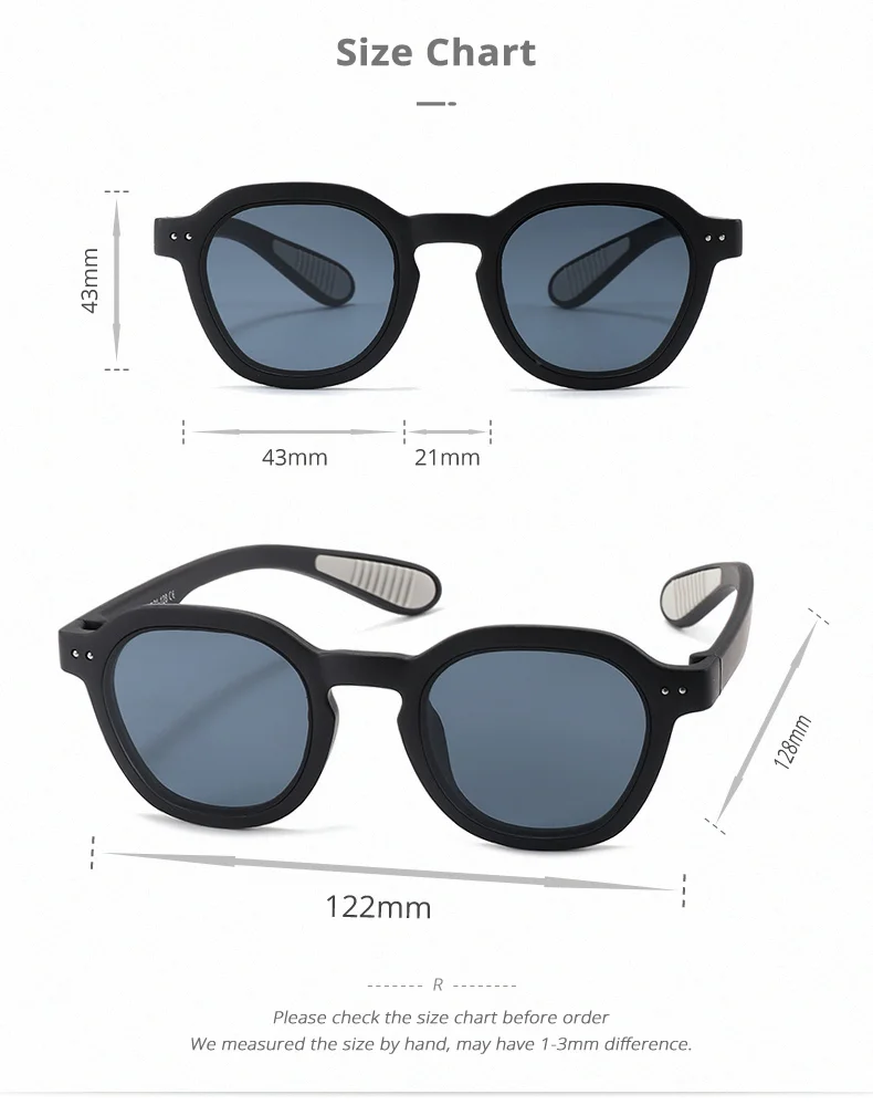 Ralferty 2025 Flexible Kinder-Sonnenbrille für Mädchen und Jungen, Outdoor, UV400, polarisierte Sonnenbrille, Kinder-Sonnenschutz, 3–9 Jahre, unzerbrechlich – Detail 10