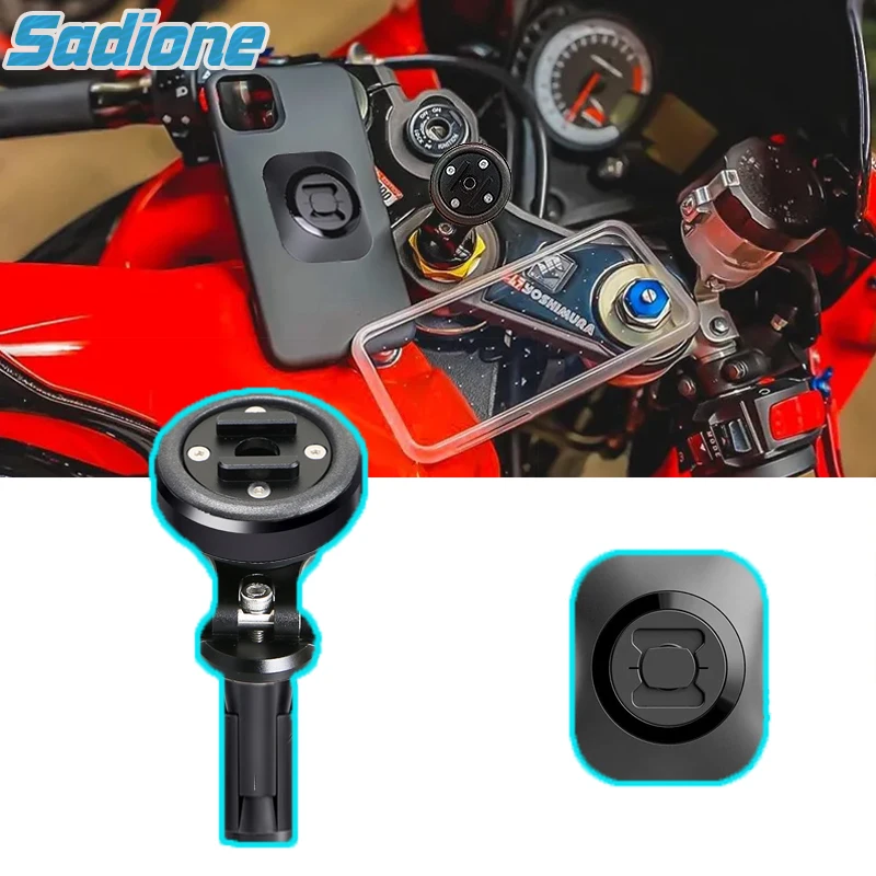 Ninja400 R1 CBR650R 스마트 폰 홀더 12-29.9mm 모바일 스탠드 핸드폰 어댑터 스티커 용 오토바이 방진 연결