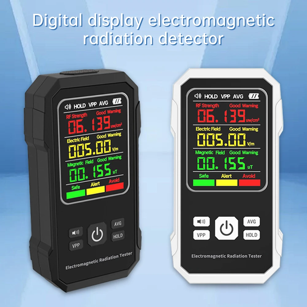 Electric Field Intensity Tester Magnetic-field Intensity Test Meter Electromagnetic Radiation Detector RF Strength EMF Meter 2