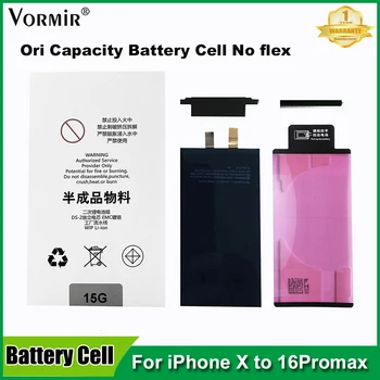 5 pz/lotto Batteria Cella No Flex Per iPhone 11 12 13 14 15 16 Pro Max X XS XR Sostituzione Della Batteria Del Telefono Necessità di Saldatura BMS bordo