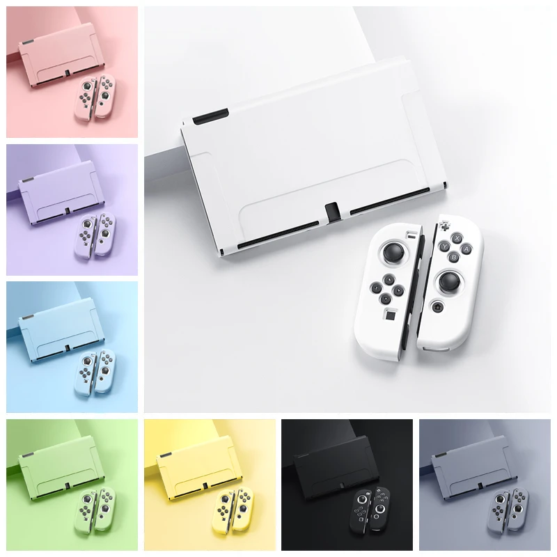 Fundas Carcasa For Nintendo Switch OLED Swich Swith Joy Con Joycon 액세서리 게임 보호 케이스 커버 Capa Etui Shell Funda