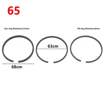 3pcs Air Compressor แหวนลูกสูบชุดสําหรับ 42/47/48/51/52/65 มม.เส้นผ่านศูนย์กลางกระบอก Air คอมเพรสเซอร์ Air ปั๊มชิ้นส่วนนิวเมติก 6