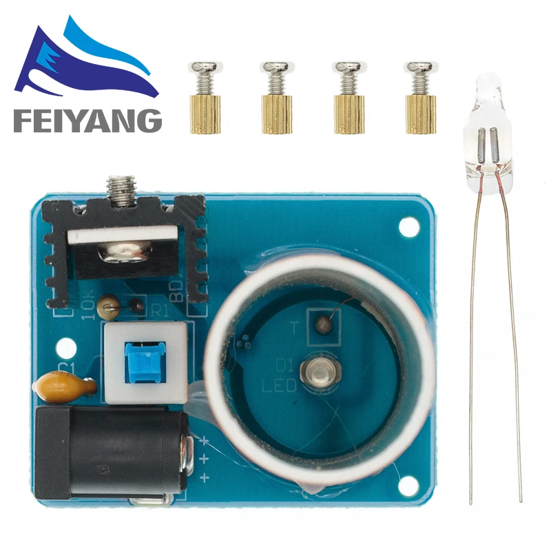 SAMIROB 1PCS BD243 Mini Tesla Spule Kit Magie Requisiten DIY Teile Leere Lichter Technologie Diy Elektronik BD243C – Detail 6