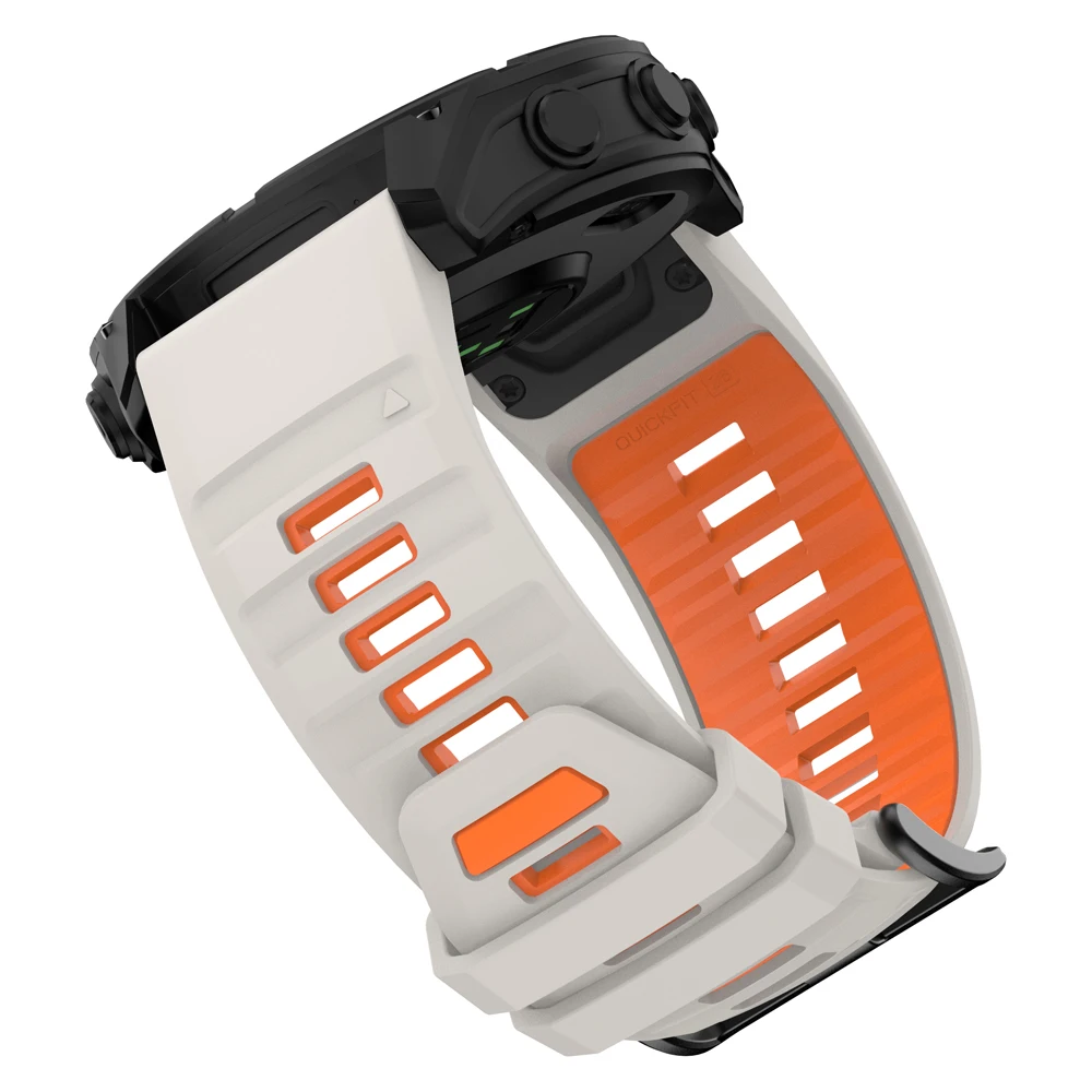 22/26mm Quickfit Offizielles Armband für Garmin Fenix 8 Pro 47mm 51mm E 7 7X/Epix Pro/6 6X/Enduro 3 Weiches Sport-Silikonarmband – Detail 27