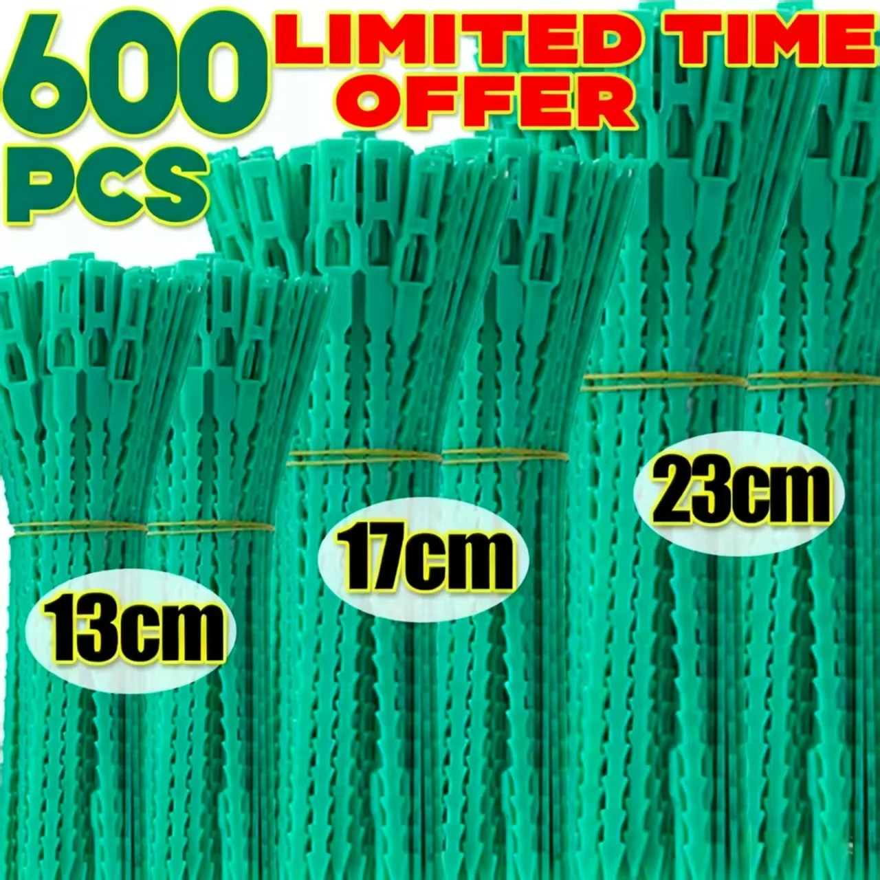 Reusable Adjustable Plastic Plant Cable Ties for Garden Vines, Trees, and Shrubs Support, Locking Nylon Zipper Organizer Tools Reusable Adjustable Plastic Plant Cable Ties for Garden Vines, Trees, and Shrubs Support, Locking Nylon Zipper Organizer Tools