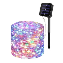 Outdoor Waterproof LED Solar Fairy String Lights - 400 LEDs for Garden, Party, and Holiday Decor (Multicolor)