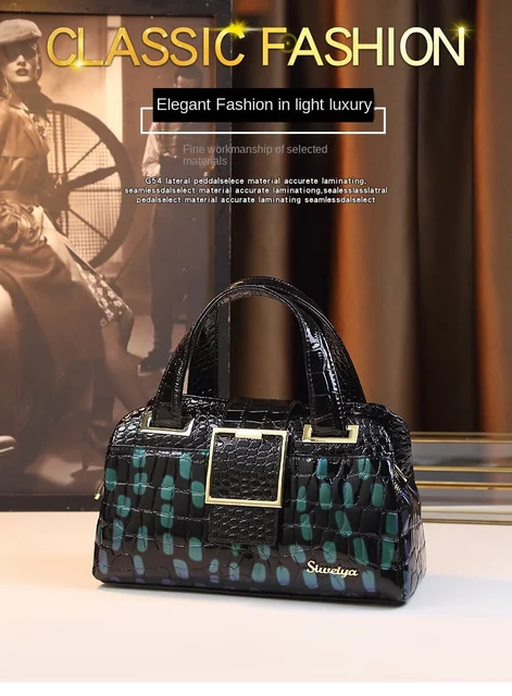 Women Bags 2023 Handbag Fashion Handbags Three-piece Crocodile Leather Bags  Large Capacity Shoulder Bags Wallets And Card Holder - AliExpress