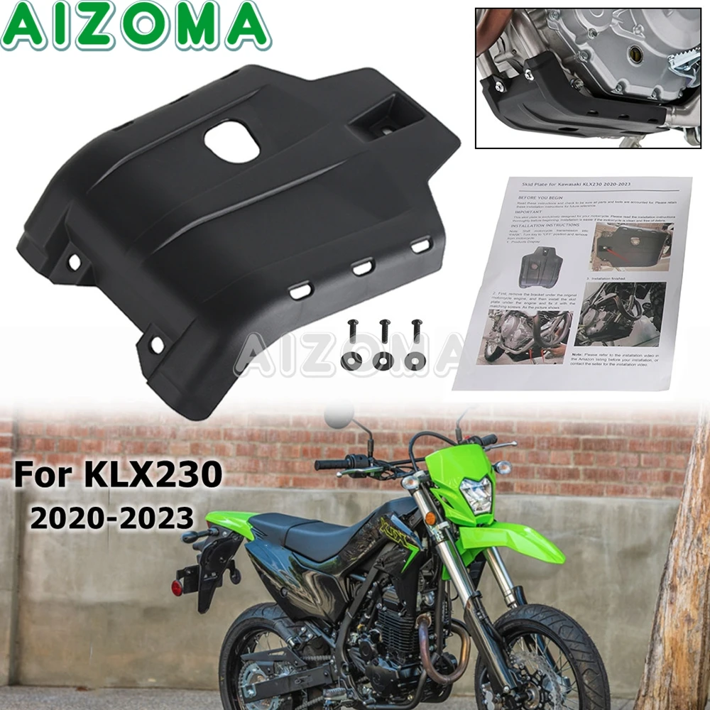 

Полипропиленовая Нескользящая пластина для мотоциклов Kawasaki KLX 230 KLX230 защита шасси двигателя мотоцикла 2020 2021 2022 2023