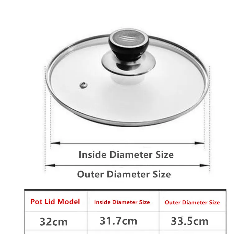 Tempered Glass Anti-Scalding Frying Pot Cover - Visible Cooking Utensils and Kitchen Accessories