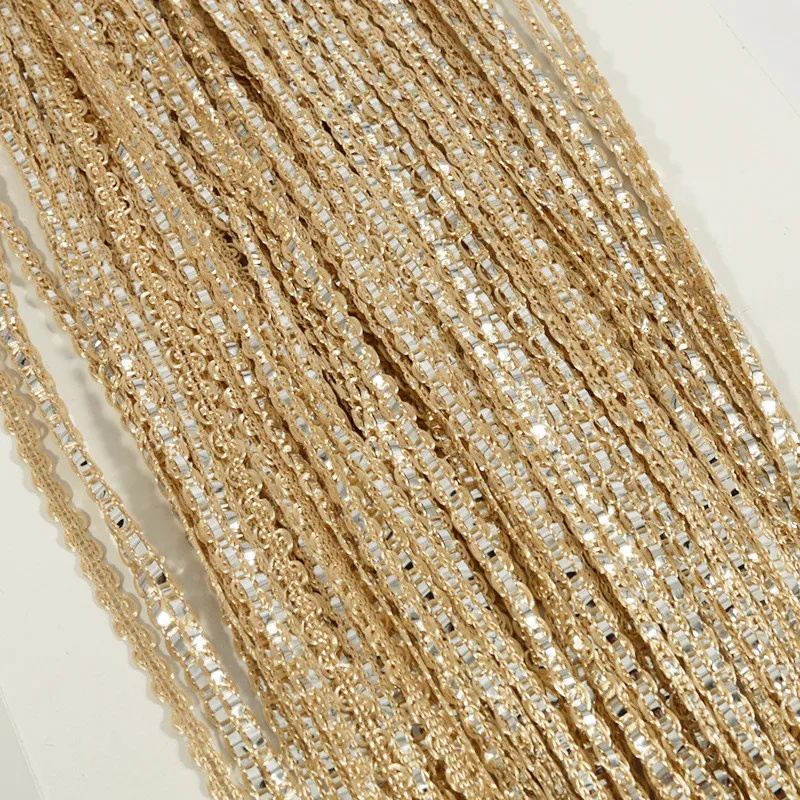 Blackout Curtains 100x200cm Crystal Curtain Valance Shiny Tassel Line Curtains Window Door Divider Drape Living Room Bedroom Home Decor