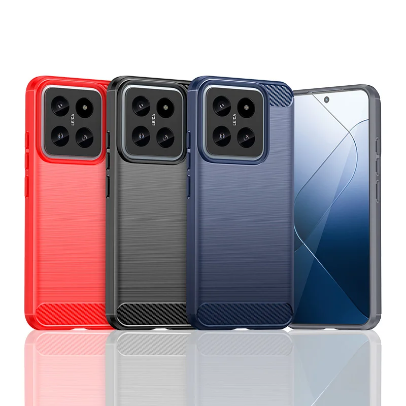 Carbon Fiber Silicone Shockproof Armor Phone Case