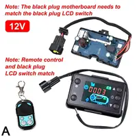 Carte mère de contrôleur de chauffage de stationnement 12V, interrupteur de moniteur LCD + télécommande, accessoires de chauffage de stationnement pour voiture et Diesel 2