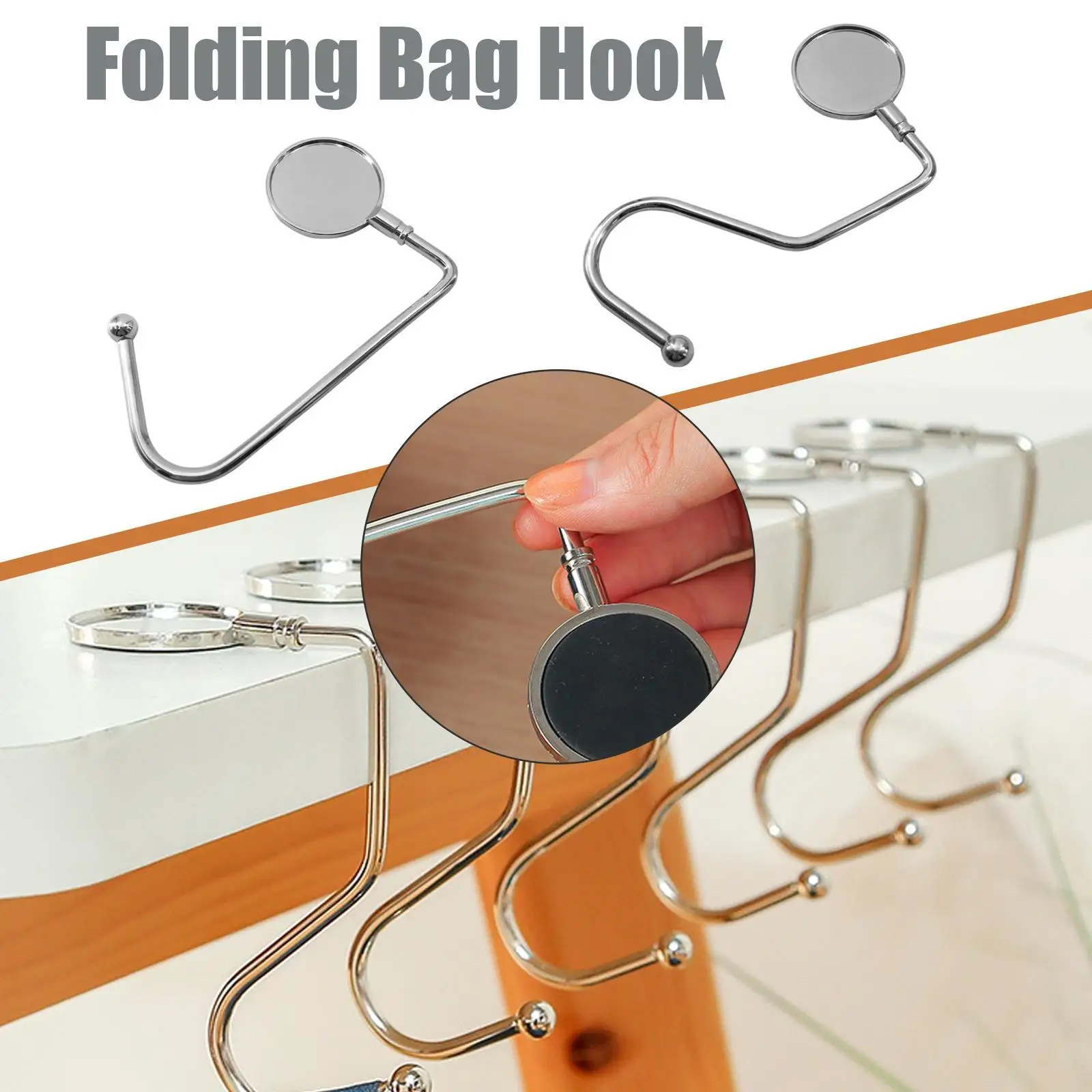 Table Foldable Purse Handbag Hook Hanger Holder Bag Holder Table Hook 1pc Bag Aliexpress