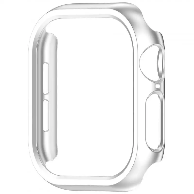 Sleek Hollow Protective Bumper for Apple Watch Cases with PC Screen Protector