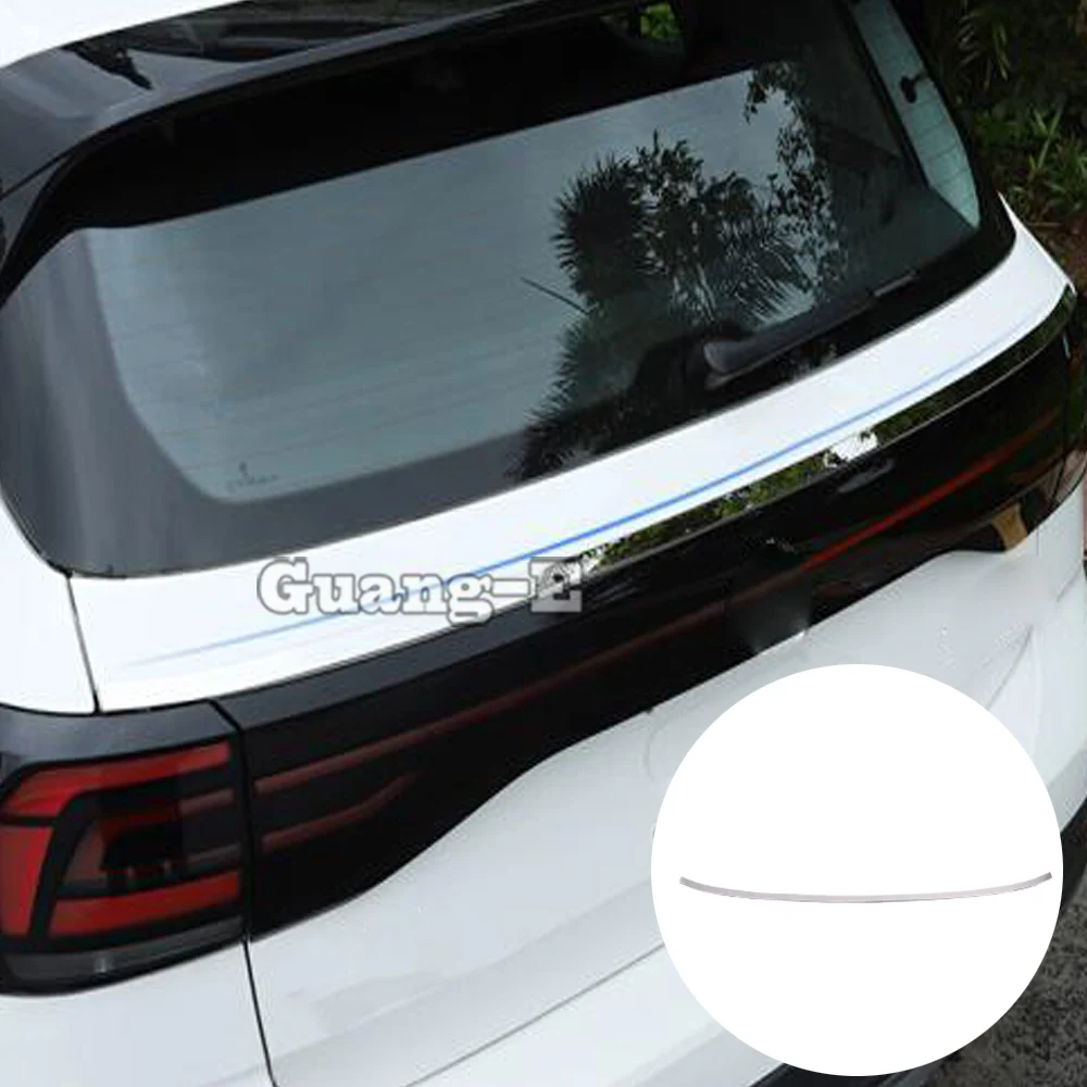 

Rear Back Door License Tailgate Bumper Frame Plate Trim Stick Trunk For Volkswagen VW T-cross Tcross 2019 2020 2021 2022 2023