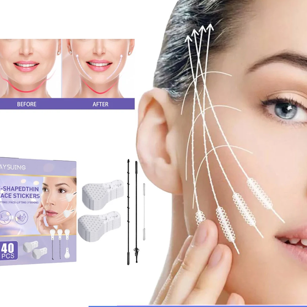 

Invisible V-Shape Thin Face Stickers Fast Lifting Facial Lift Up Double Chin Wrinkle Amazing Makeup V Chin Up Firming Charming