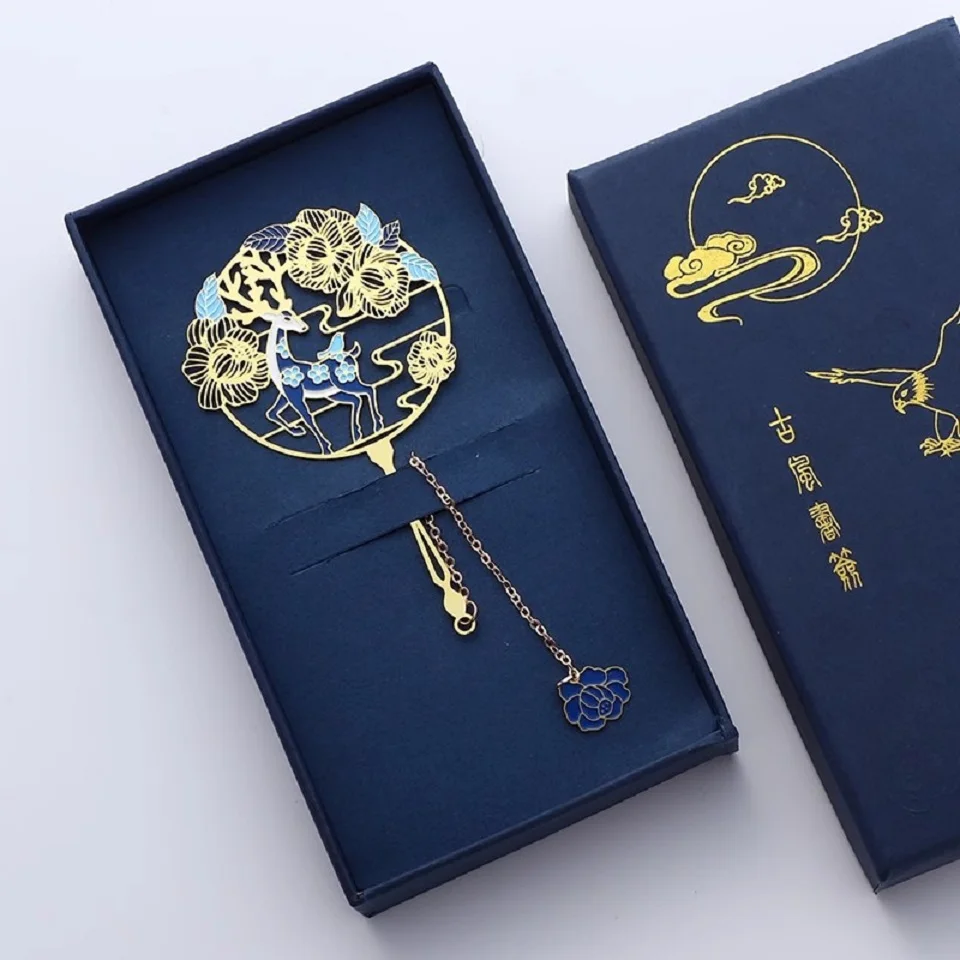 

Classical Chinese Style Metal Bookmark Creativity Students Customize Ancient Style Gifts with Gifts