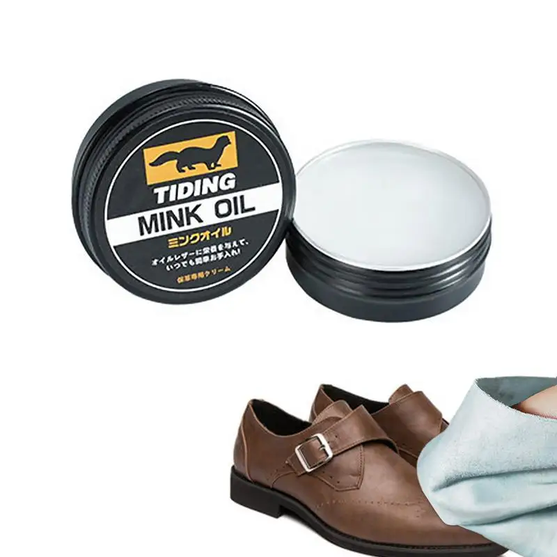 

Leather Shoe Conditioner Mink Oil For Conditioning And Waterproofing Leather Mink Oil Paste Waterproof Soften And Restore Shoes