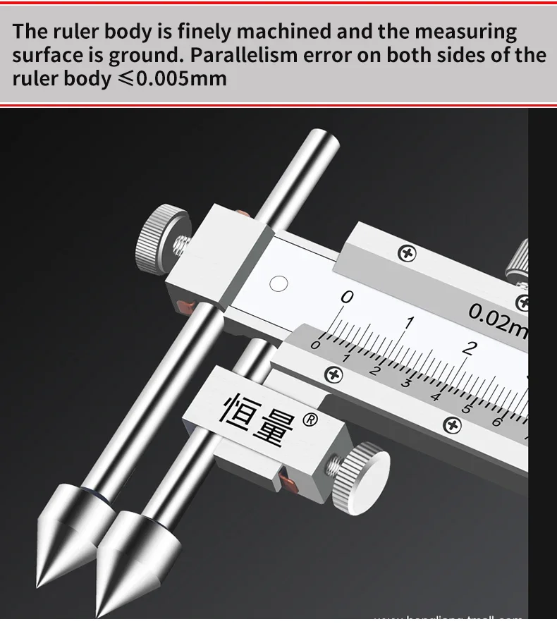 Description Picture 4 of itemPremium Center Distance Vernier Caliper, Hole Distance Caliper, Edge Center Distance Caliper, Offset Centerline Vernier Caliper