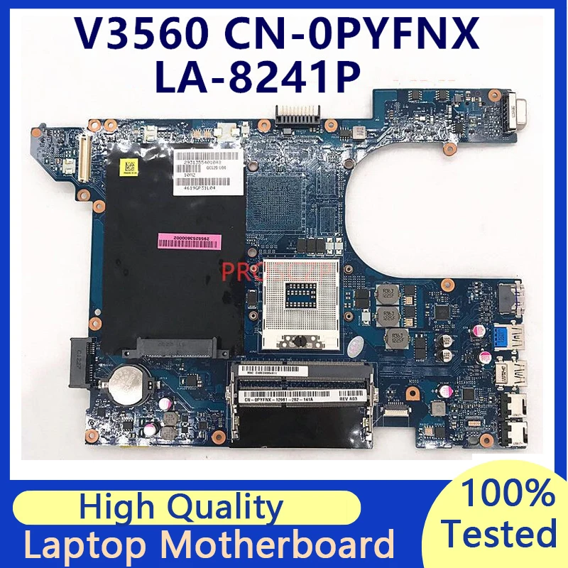 Оригинальная материнская плата PYFNX для ноутбука DELL 3560 V3560 с Intel SLJ8C HM77 QCL00, 100% протестированная материнская плата kefu для ноутбука samsung q470 q470c ba41 01935a ba92 09830a b ba92 10581a b pga989 hm77 с тестированием gpu 100%