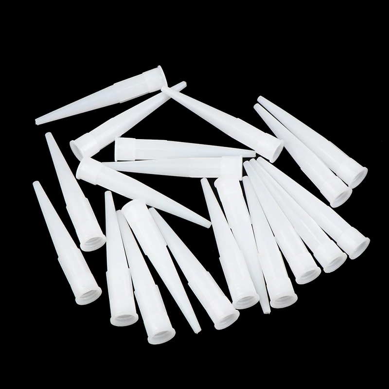 20pcs Universal Caulking Gun Nozzles Plastic Glass Glue Nozzles Sealant Silicone Caulking Tips Mouth Home Construction Tools 2