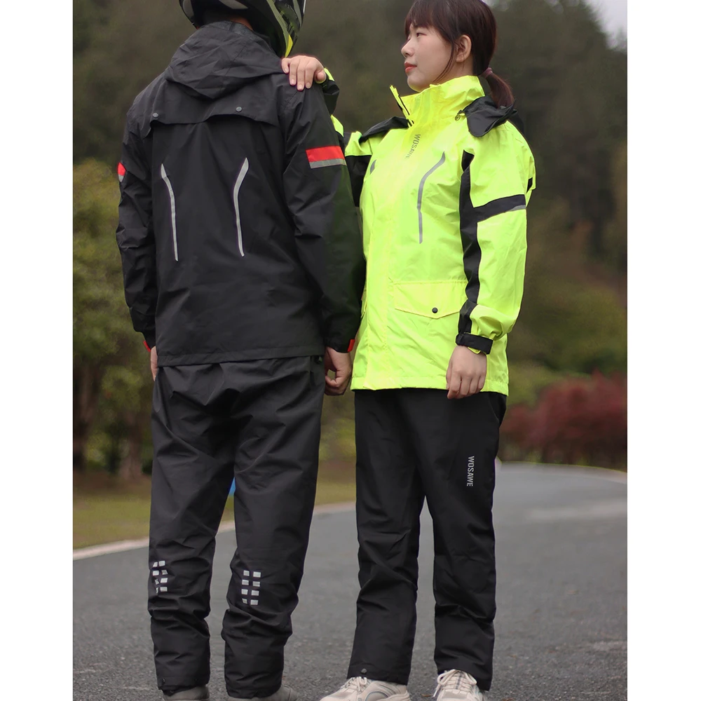 Motorcycle Raincoat Men Women Rainstorm Protection Motocross Waterproof Raincoat Moto Rider Rain Jacket Pants Rain Wear motorcycle raincoat raincoat suit bike raincoat