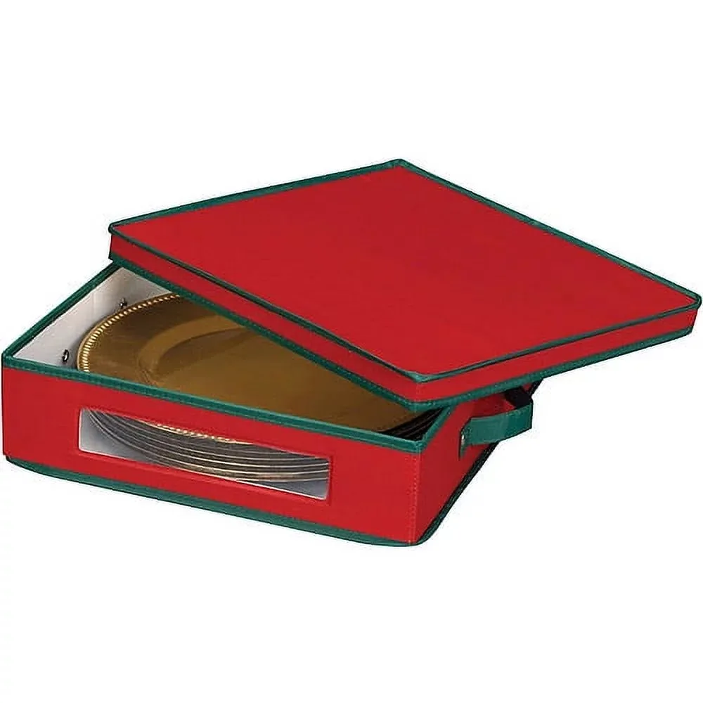 

Ornament Storage Holiday Charger Plate Chest
