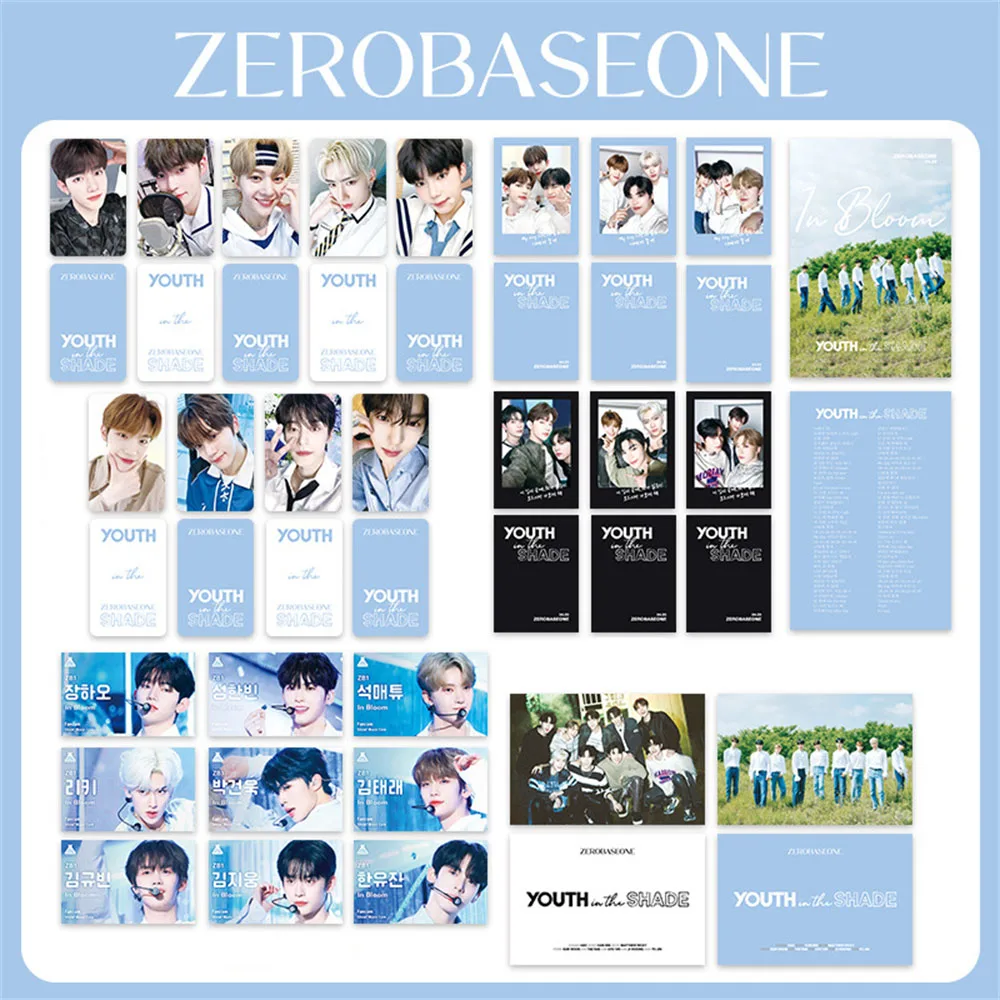 

27Pcs/Set KPOP ZB1 In Bloom Set ZEROBASEONE YOUTH IN THE SHADE Photocard LOMO Cards ZhangHao Hanbin Ricky Poster Fans Collection