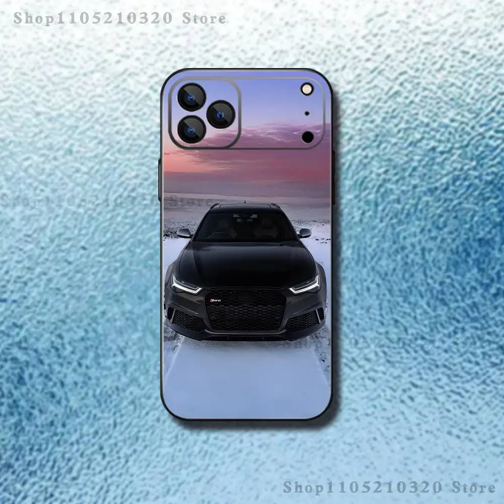 Sleek Black Silicone Phone Case in Automotive Design