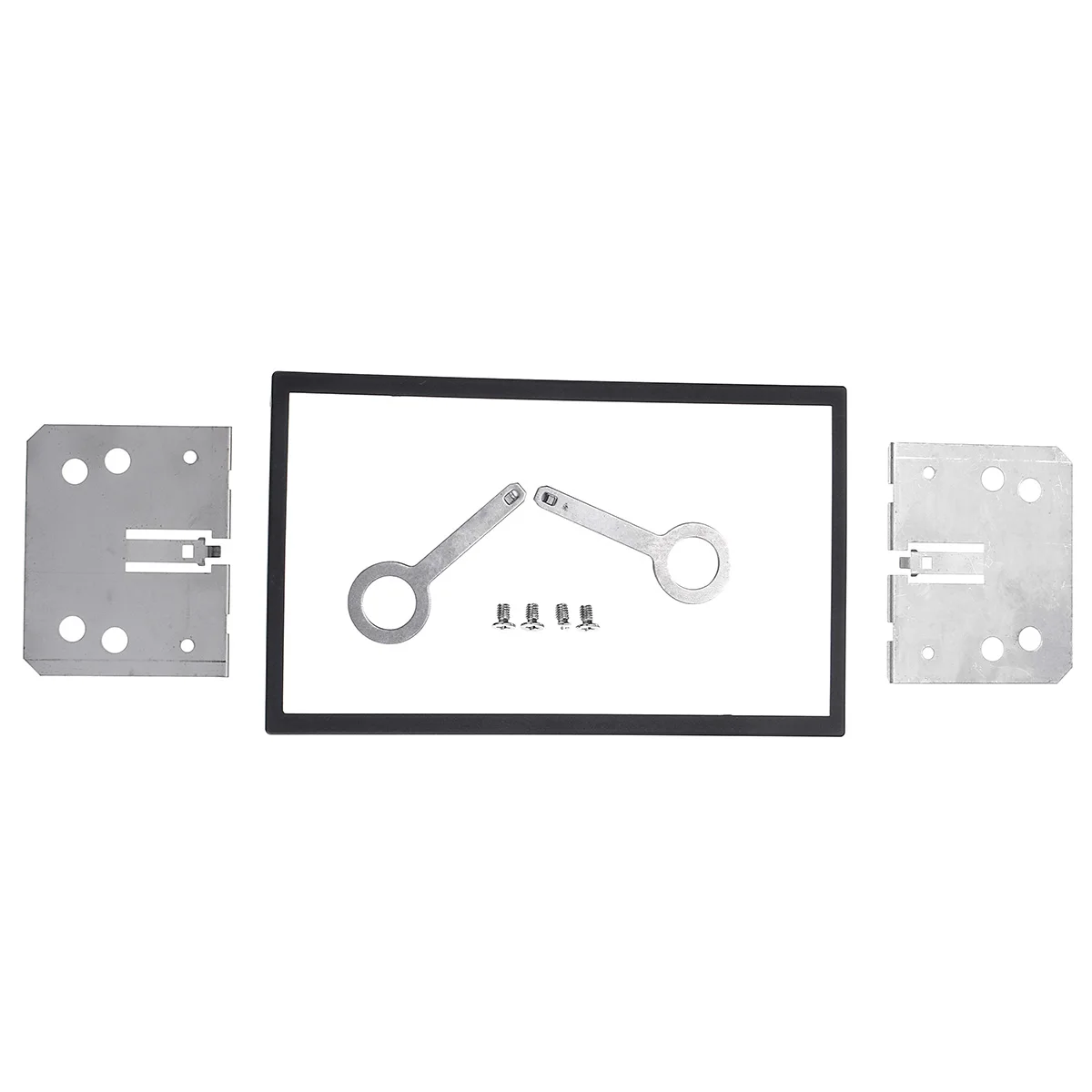 Radio Installation Frame 2Din Stereo Radio Cage Frame Unit Universal Radio DVD Player Fascia Panel 80x110x100mm